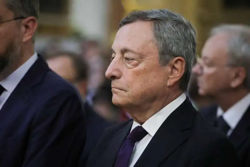 mario draghi ai funerali della moglie di romano prodi flavia franzoni