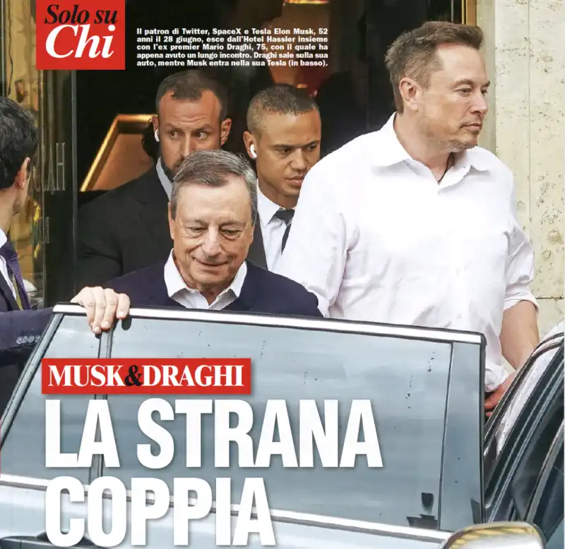 mario draghi elon musk a roma 1