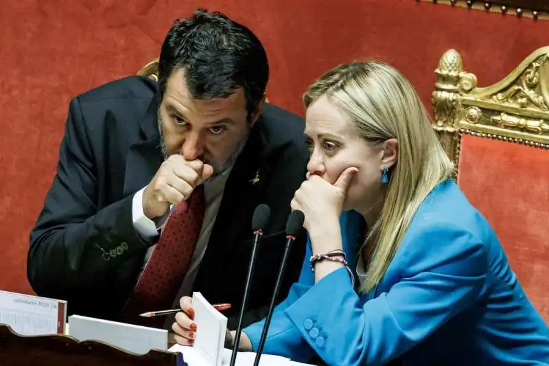 MATTEO SALVINI GIORGIA MELONI 