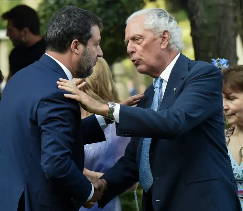 matteo salvini marco tronchetti provera a villa taverna per la festa dell indipendenza usa