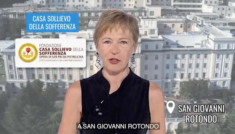 milena gabanelli - ospedale di padre pio a san giovanni rotondo 