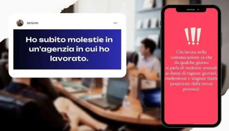 molestie e chat sessiste nelle agenzie di comunicazione 