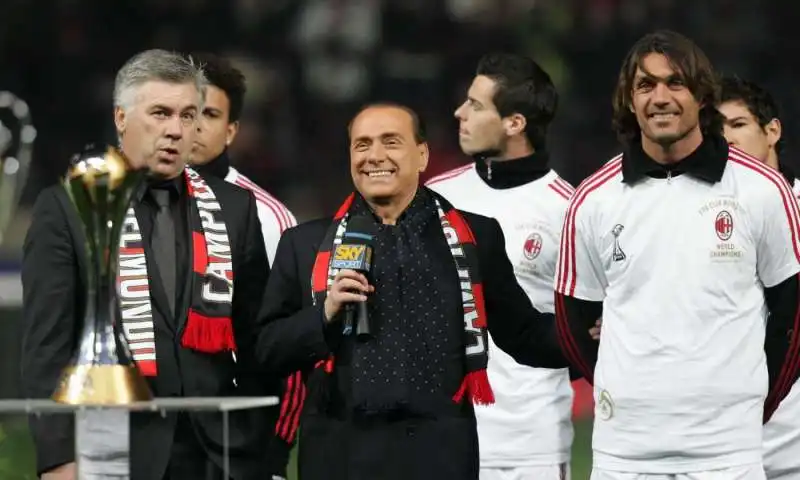 paolo maldini silvio berlusconi carlo ancelotti 3