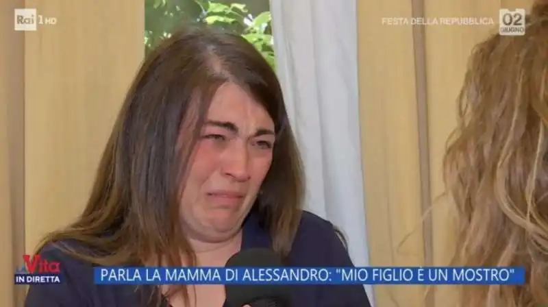 sabrina paulis, madre di alessandro impagnatiello, a la vita in diretta   1