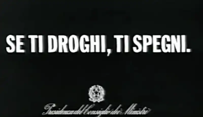 se ti droghi ti spegni