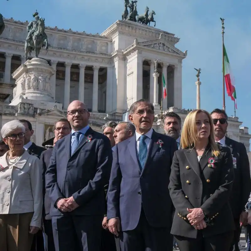 silvana sciarra lorenzo fontana ignazio la russa giorgia meloni 