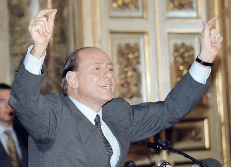 silvio berlusconi.     