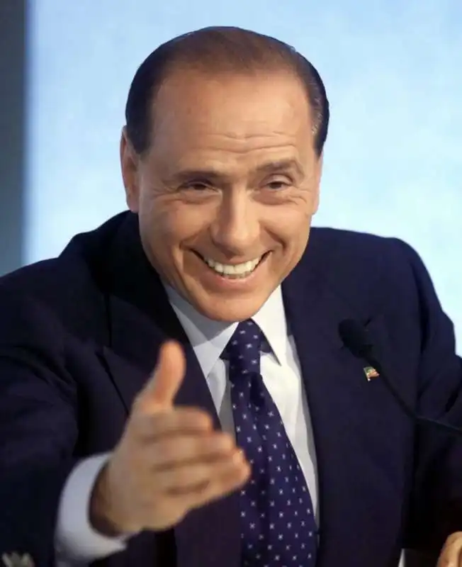 silvio berlusconi.     