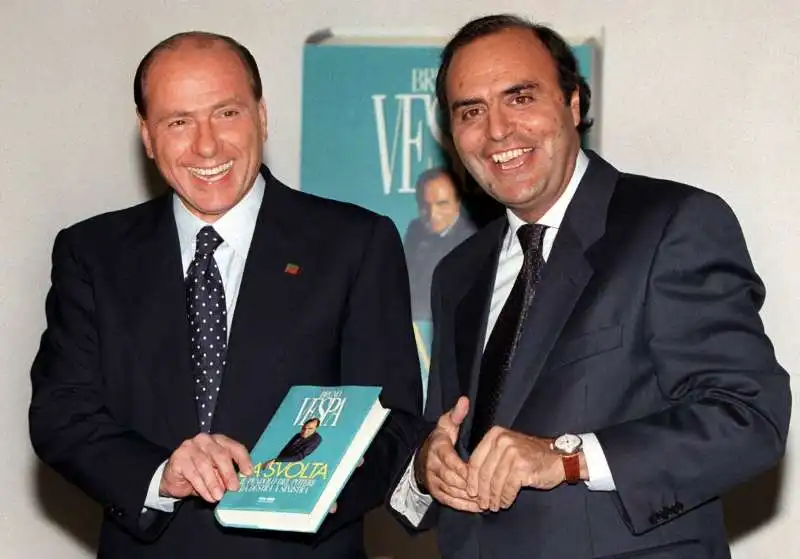 silvio berlusconi   bruno vespa   1996 