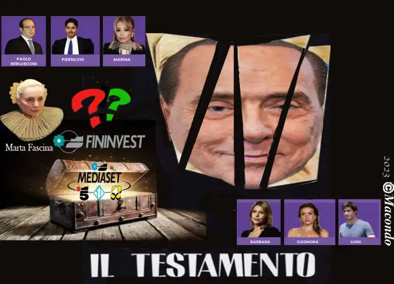 TESTAMENTO DI SILVIO BERLUSCONI - POSTER BY MACONDO