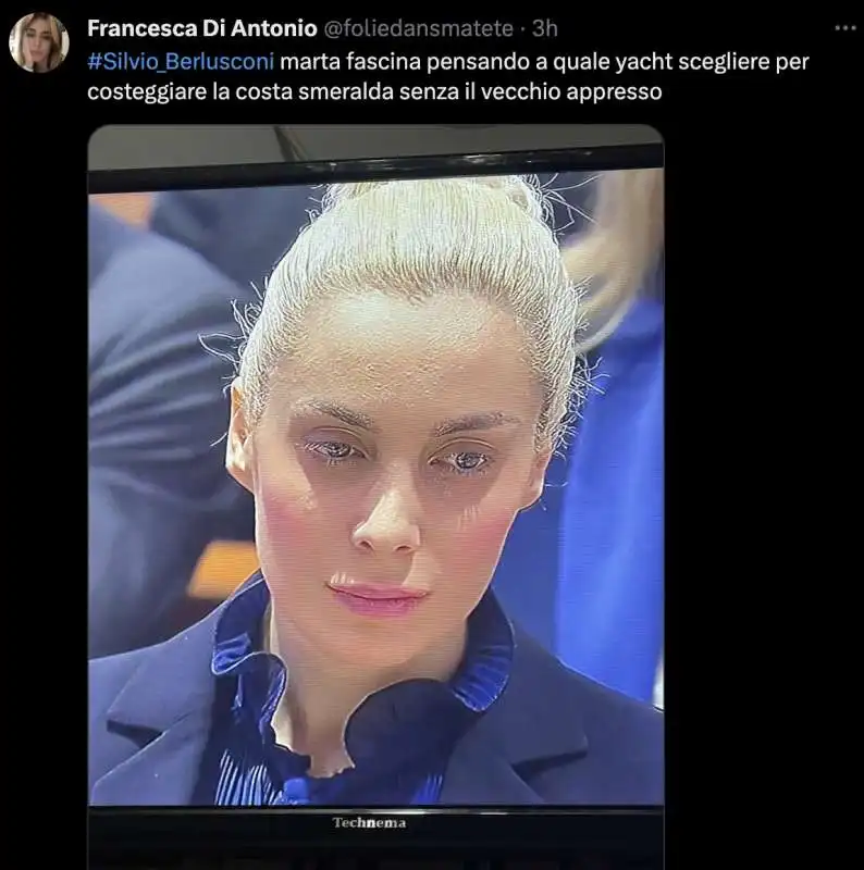 tweet su marta fascina ai funerali di silvio berlusconi   6