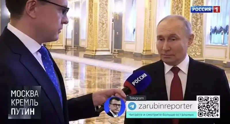 vladimir putin intervistato da russia 1