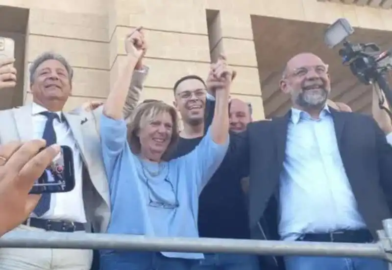 adriana poli bortone dopo la vittoria a lecce.  