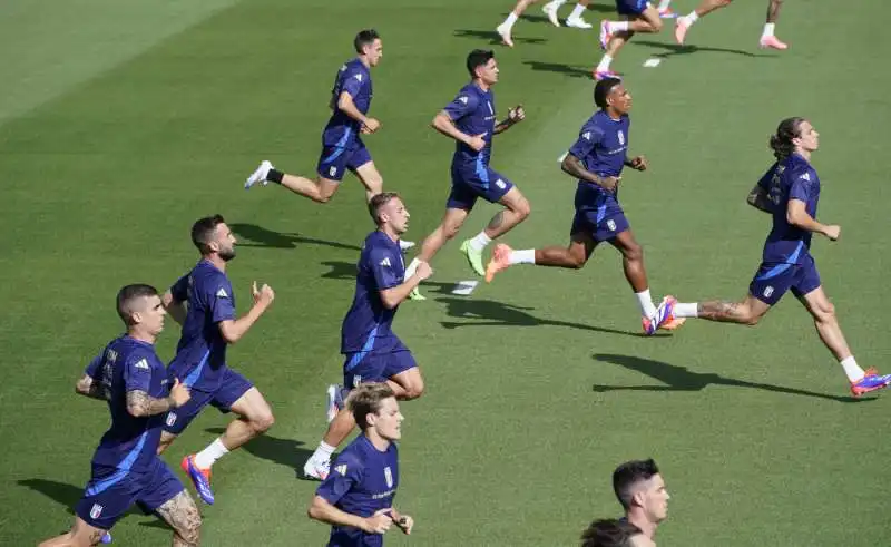 allenamento della nazionale italiana 