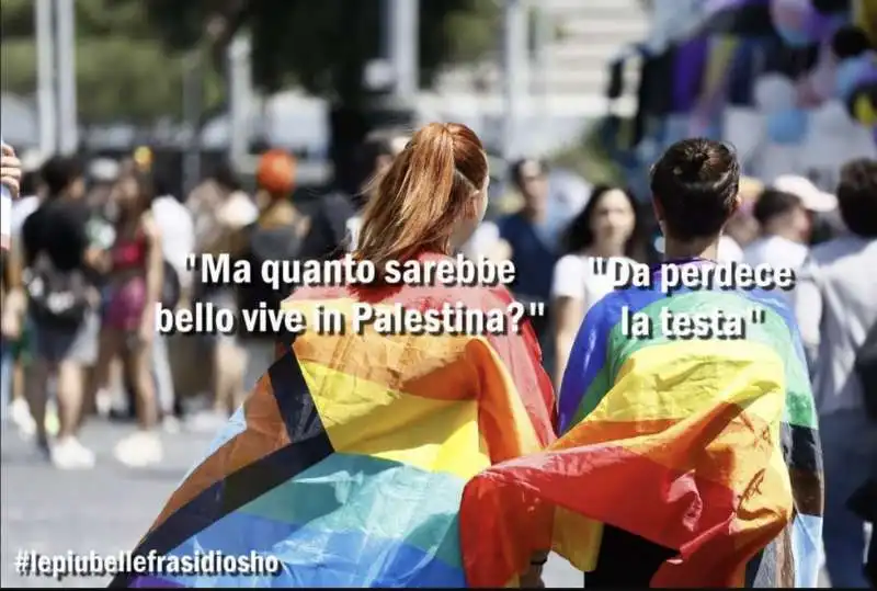 COMUNITA LGBT PER GAZA - MEME BY OSHO