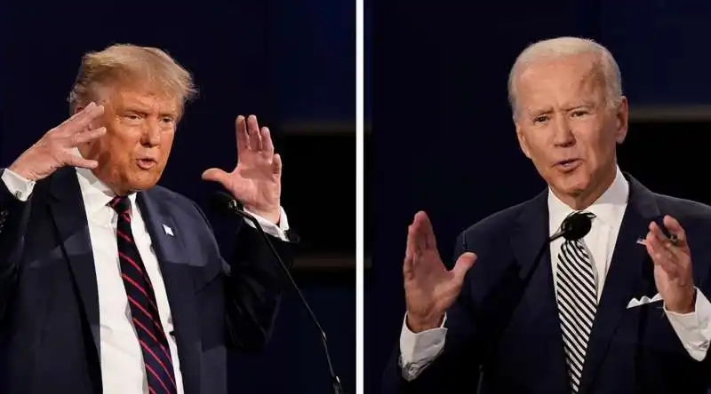 donald trump   joe biden   dibattito presidenziale cnn 