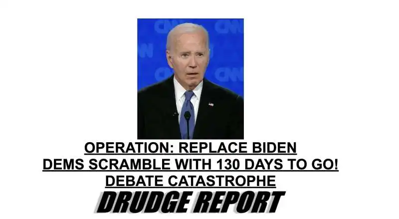 DRUDGE REPORT - REPLACE BIDEN 