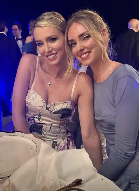 elena barolo e chiara ferragni al matrimonio di diletta leotta e loris karius 1