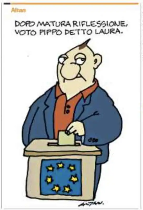 elezioni europee 2024 - vignetta by altan