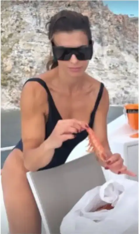 elisabetta canalis col gambero 45