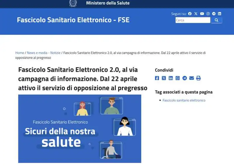 FASCICOLO SANITARIO ELETTRONICO  