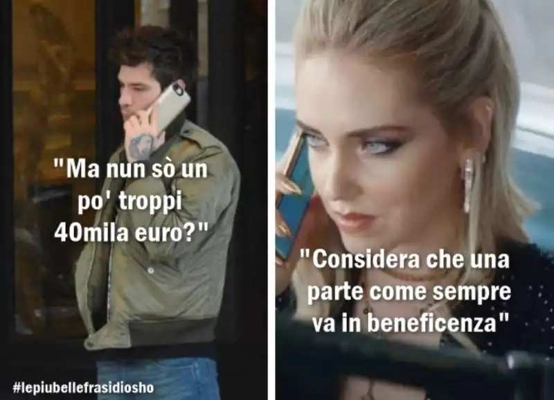 FEDEZ E CHIARA FERRAGNI - DIVORZIO E ALIMENTI - VIGNETTA BY OSHO