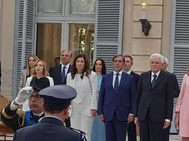 festa al quirinale 2024   giorgia meloni ignazio la russa sergio mattarella