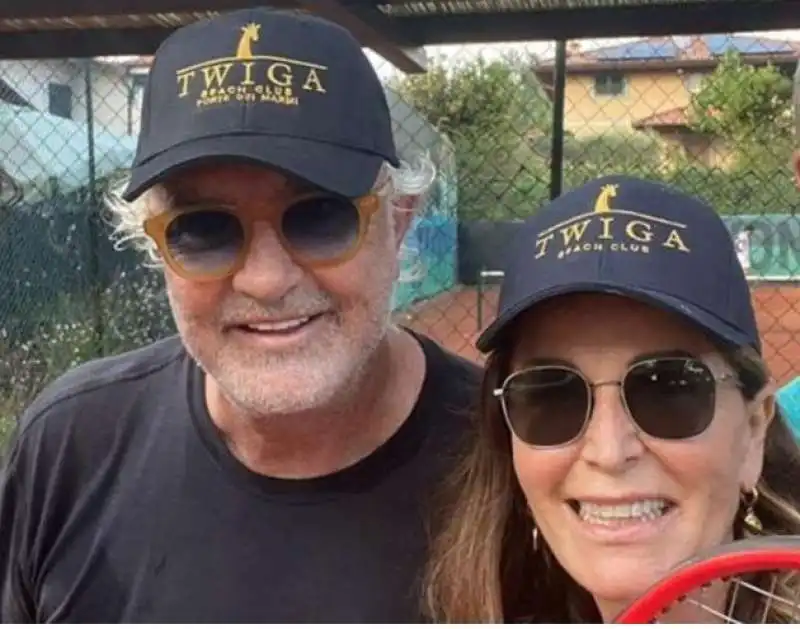 FLAVIO BRIATORE DANIELA SANTANCHE - TWIGA