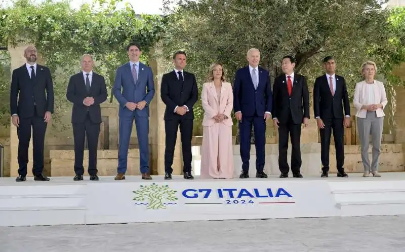 foto dei leader   g7 di borgo egnazia, puglia 