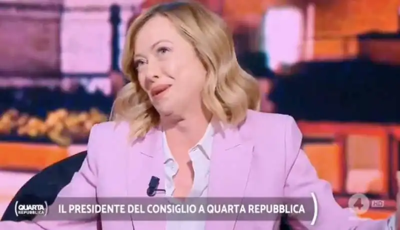 giorgia meloni a quarta repubblica   1