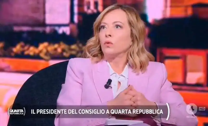 giorgia meloni a quarta repubblica 3