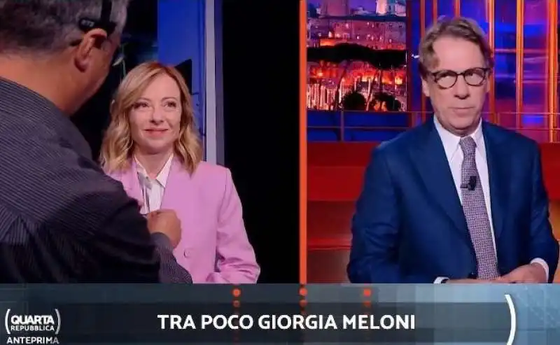 giorgia meloni nicola porro - quarta repubblica