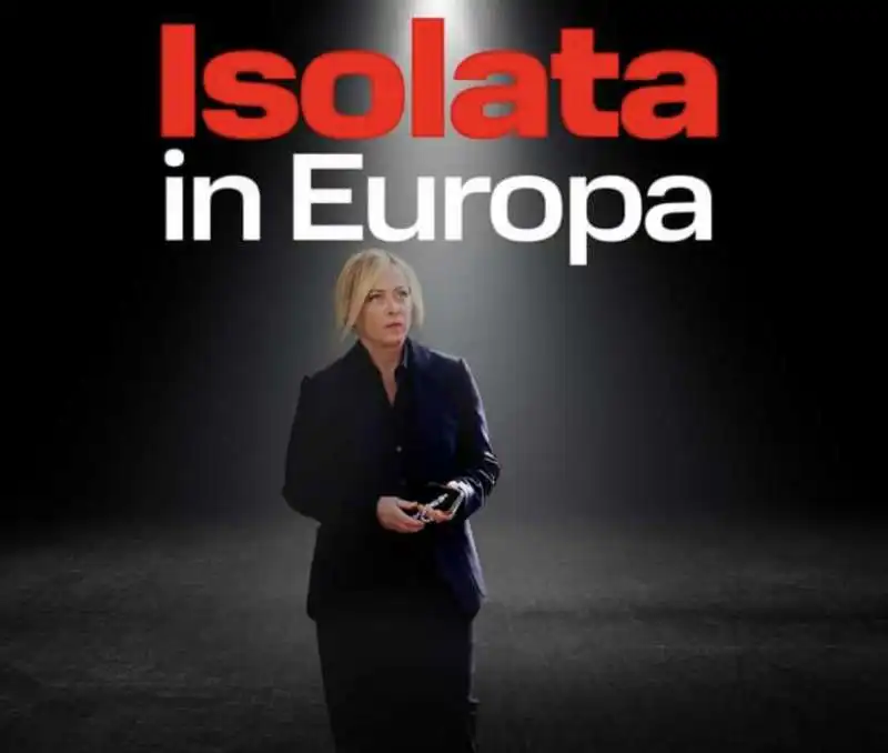 GIORGIA MELONI SCONFITTA IN EUROPA