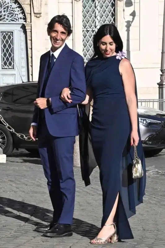 giovanni donzelli con la moglie alessia    ricevimento quirinale 2 giugno 2024   