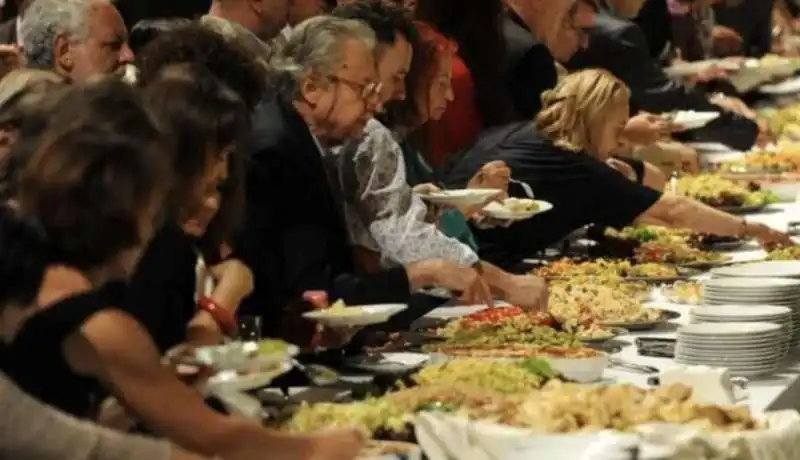 il buffet al Premio Strega