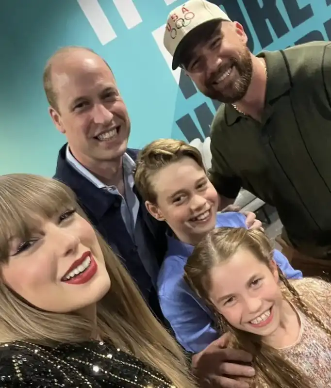 il principe william con i figli al concerto di taylor swift 4