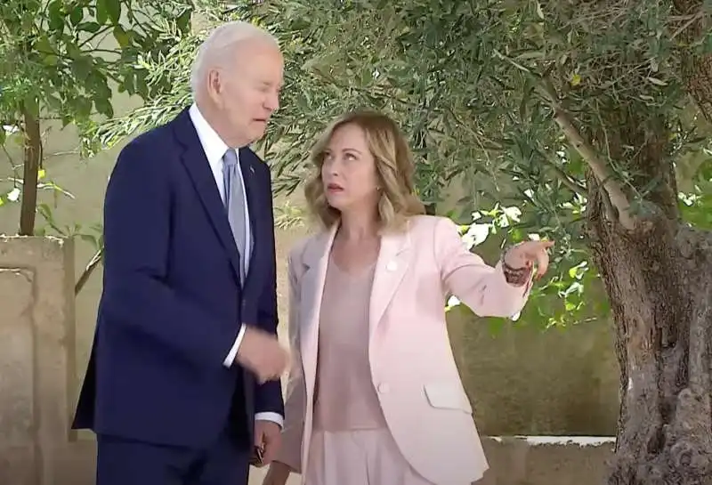 joe biden   giorgia  meloni            g7 borgo egnazia   