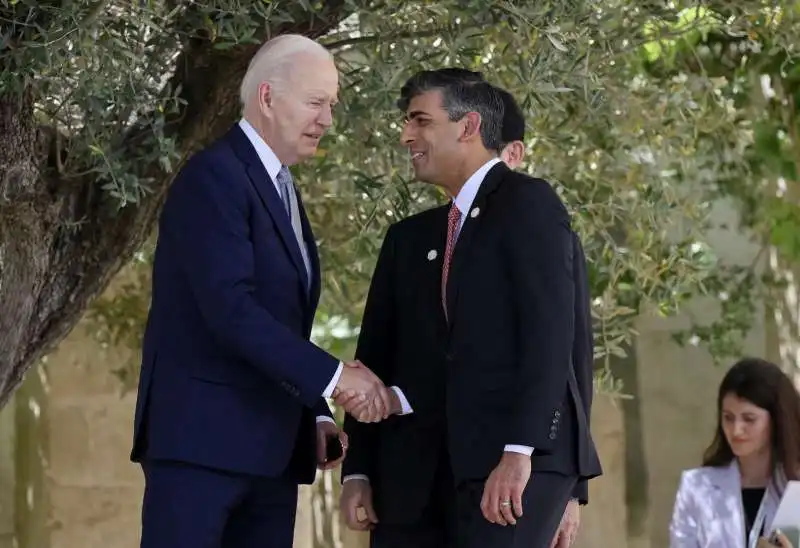 joe biden rishi sunak   g7 borgo egnazia 