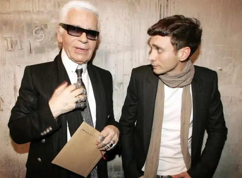 karl lagerfeld hedi slimane 