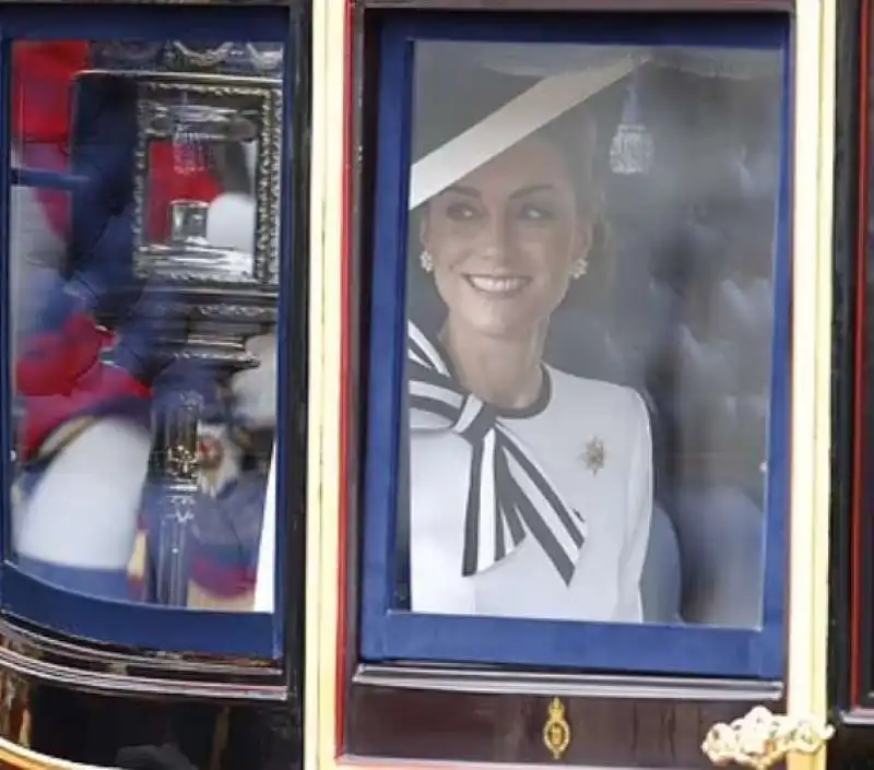 kate middleton    parata trooping the colours 2024   15