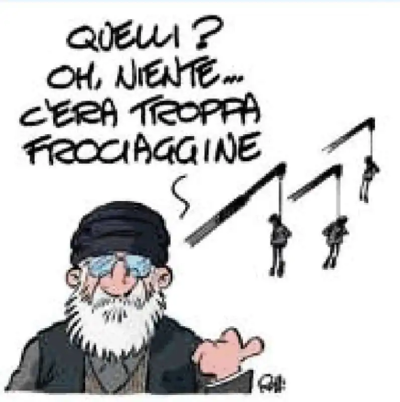 KHAMENEI E LA FROCIAGGINE - VIGNETTA BY ROLLI - IL GIORNALONE - LA STAMPA 