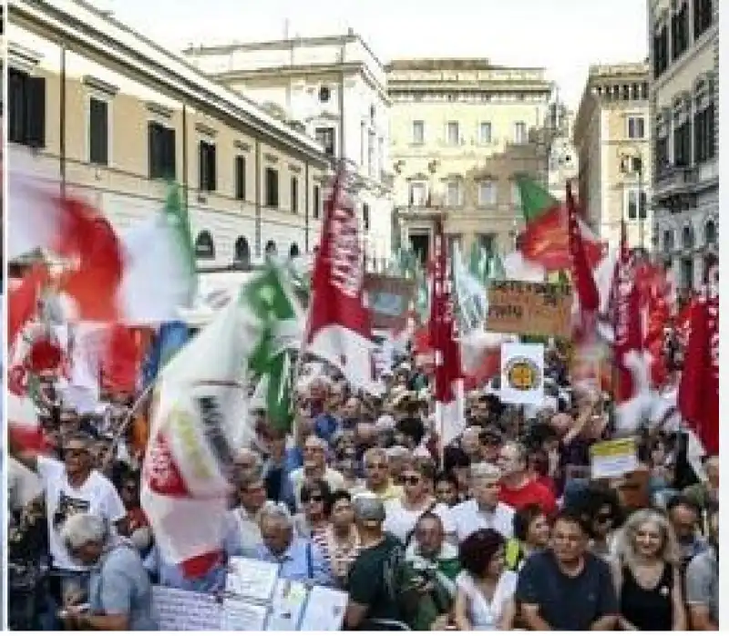 manifestazione pd m5s sinistra e avs contro meloni piazza santi apostoli