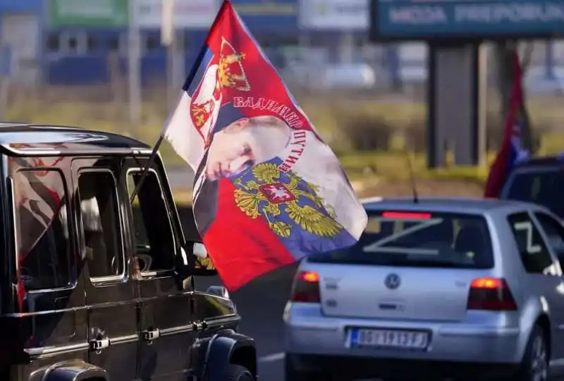 MANIFESTAZIONI PRO PUTIN IN SERBIA 