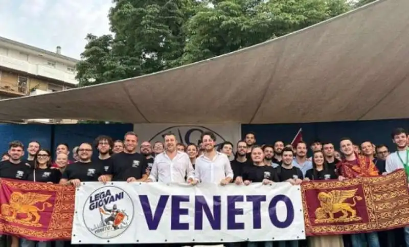 matteo salvini Alberto Stefani - festa per l autnomia a montecchio maggiore