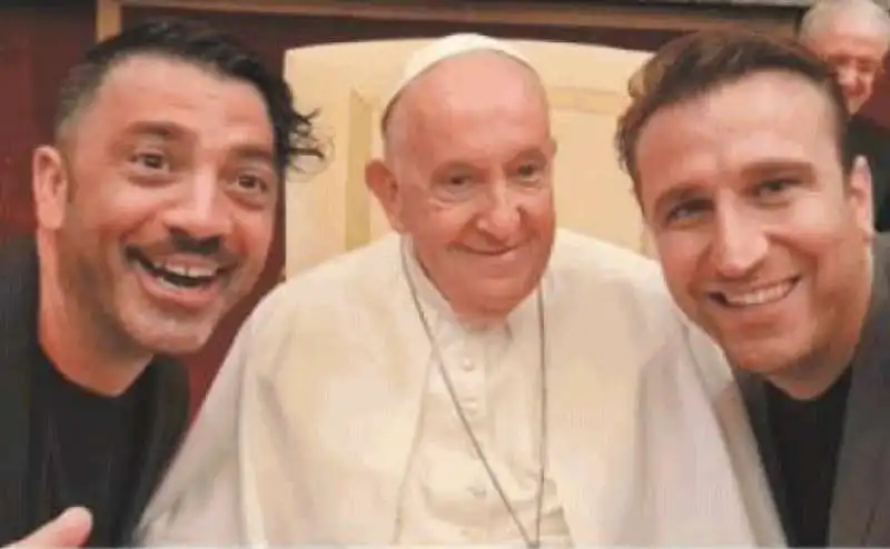 PIO E AMEDEO CON PAPA FRANCESCO 