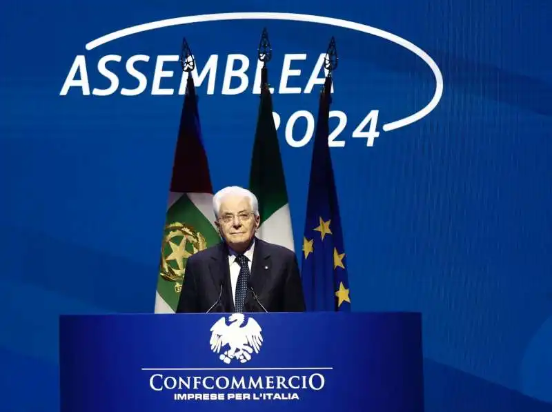 SERGIO MATTARELLA ALL ASSEMBLEA DI CONFCOMMERCIO 