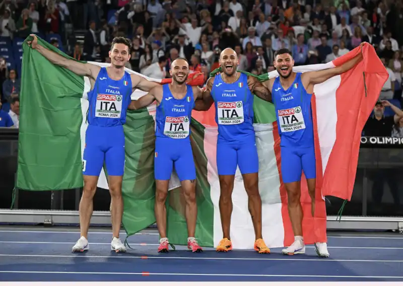 staffetta 4x100 jacobs tortu patta melluzzo