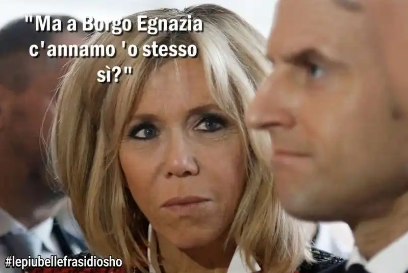 brigitte macron con emmanuel - meme by osho