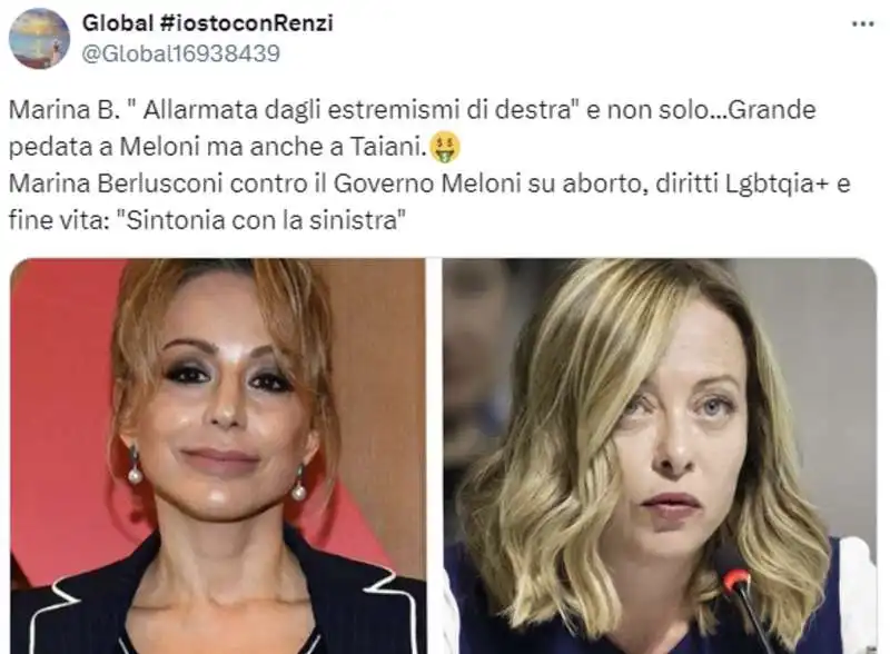 tweet sull intervista di marina berlusconi   5