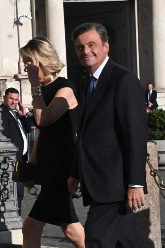 viola e carlo calenda  ricevimento quirinale 2 giugno 2024   